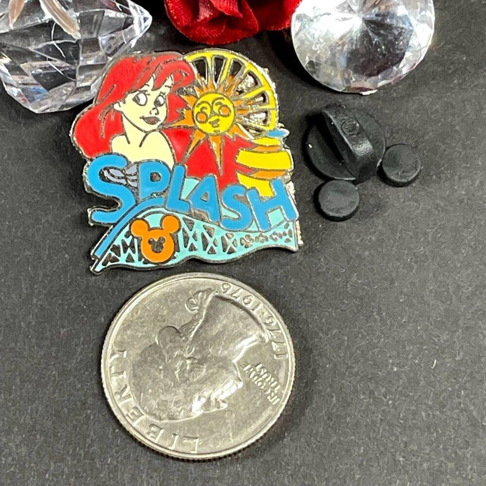 Disney Ariel Trading Pin Hidden Mickey Little Mermaid Splash Lapel Pin Brooch - Picture 2 of 5